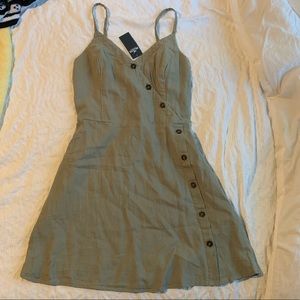 Hollister Button-Front Wrap Dress
